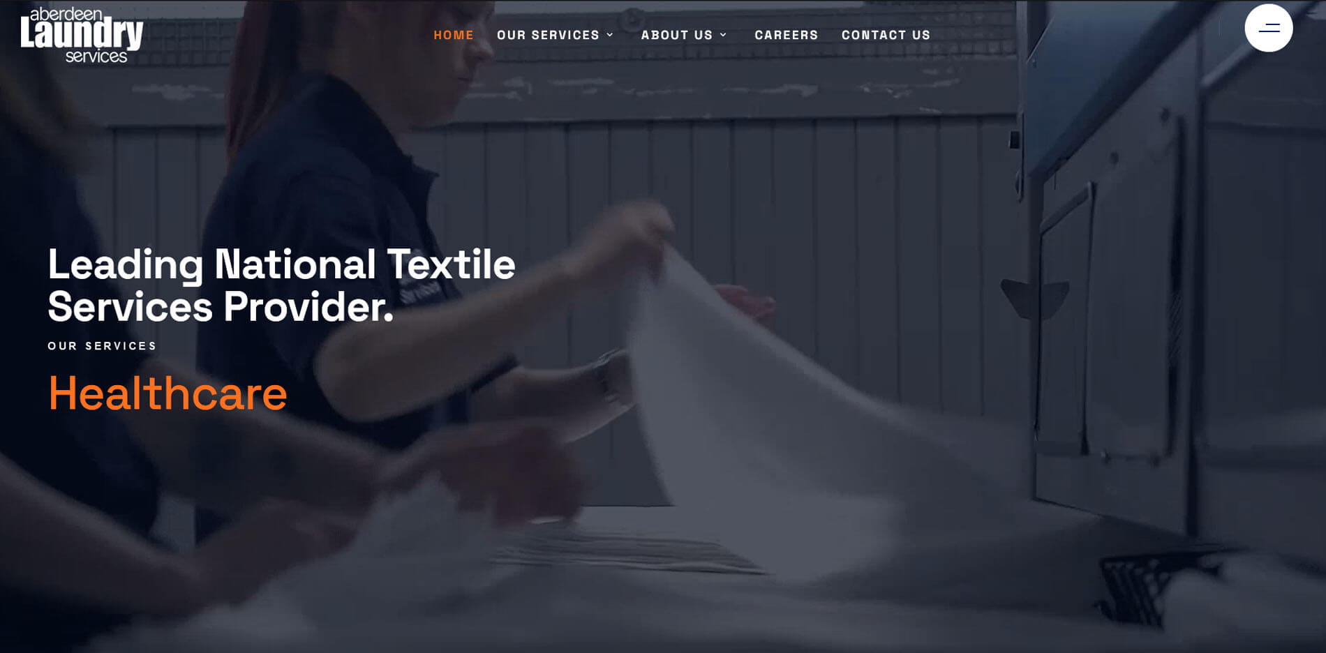 laundry corporate website designing UK